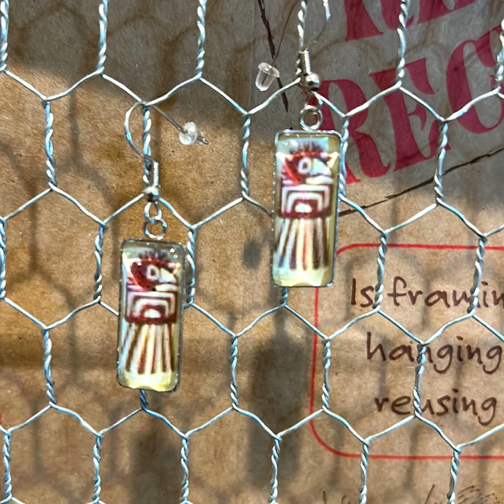Trader Joe’s earrings rectangle shaped